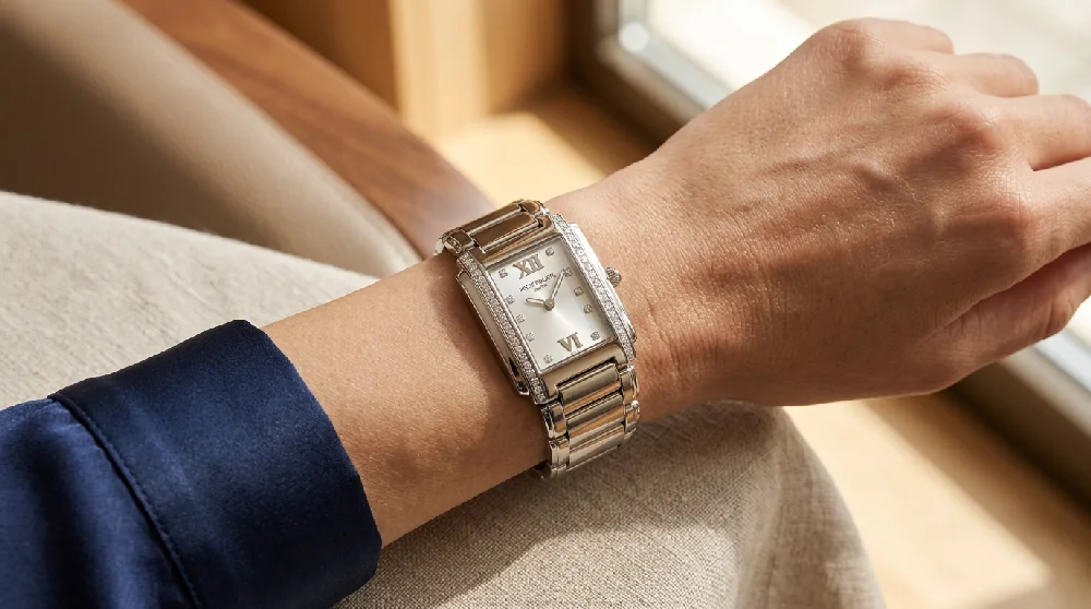 Patek Philippe Twenty-4 veilig opgeborgen in een kluis