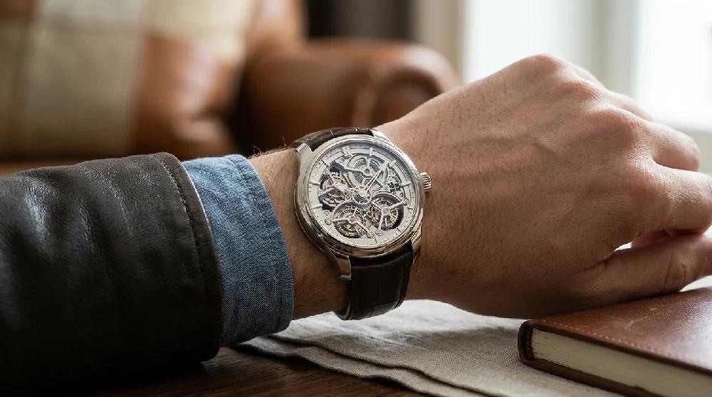 Beveiligde kluis met luxe horloges