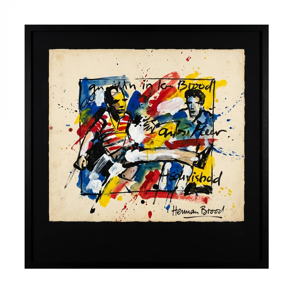 Herman Brood Mixed Media & Tekeningen aan de muur