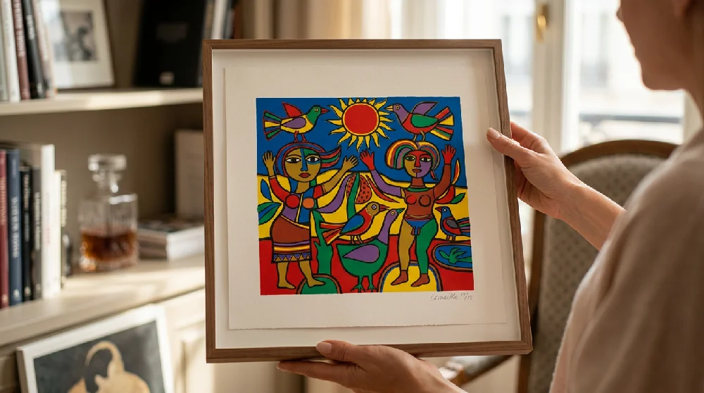 Beveiligde opslagruimte voor kunst, waaronder Corneille Lithografie & Zeefdruk