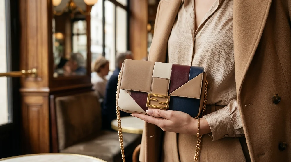 Luxe handtassen en mode-accessoires zorgvuldig en veilig opgeborgen in een beveiligde opslag