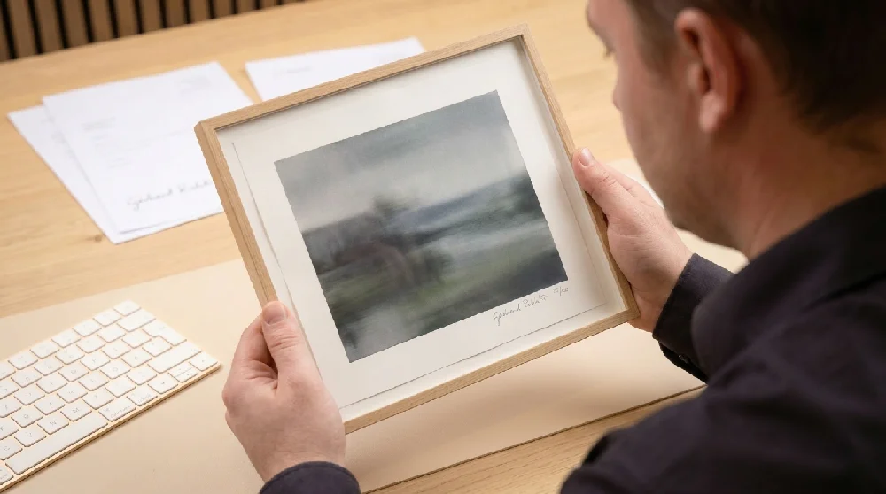 Een professioneel adviesgesprek en waardebepaling van kunst aan tafel
