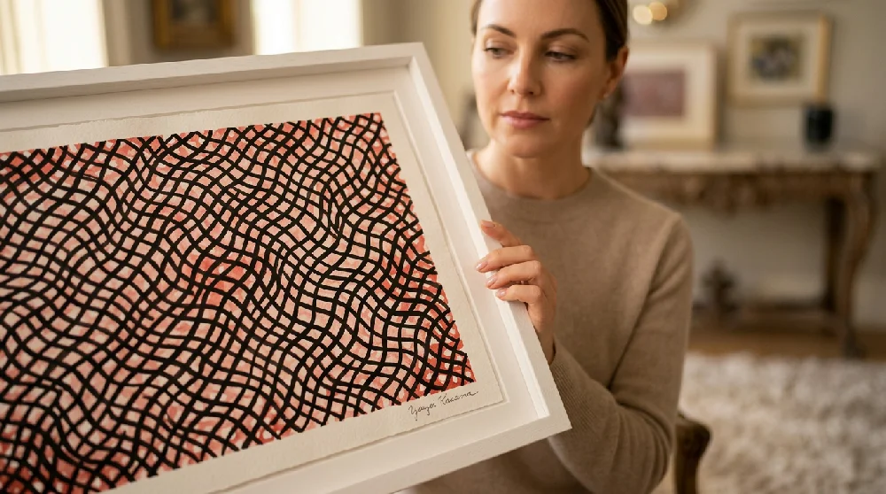 Een luxe en professioneel verlicht interieur waarin exclusieve kunstwerken veilig en geconditioneerd worden bewaard.