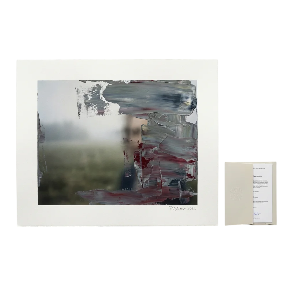 Een unieke Gerhard Richter Editie, een kunstwerk met felle kleuren en abstracte vormen