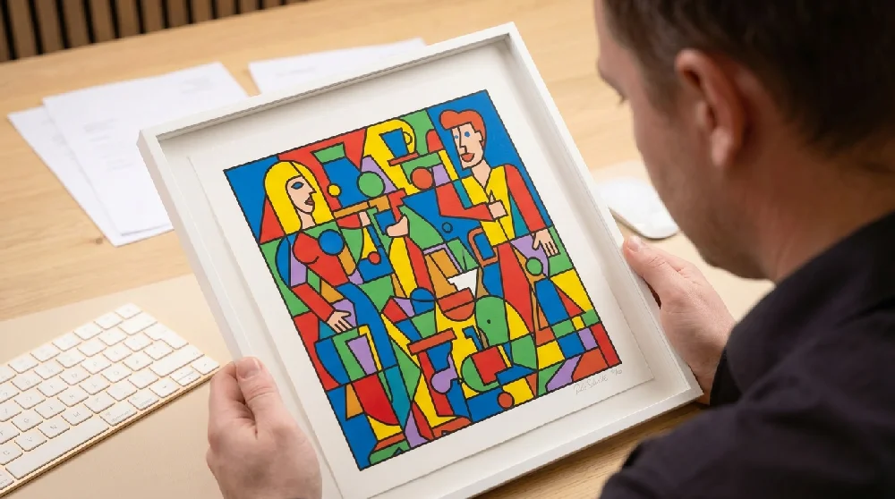Kunstexpert beoordeelt de prints van Rob Scholte