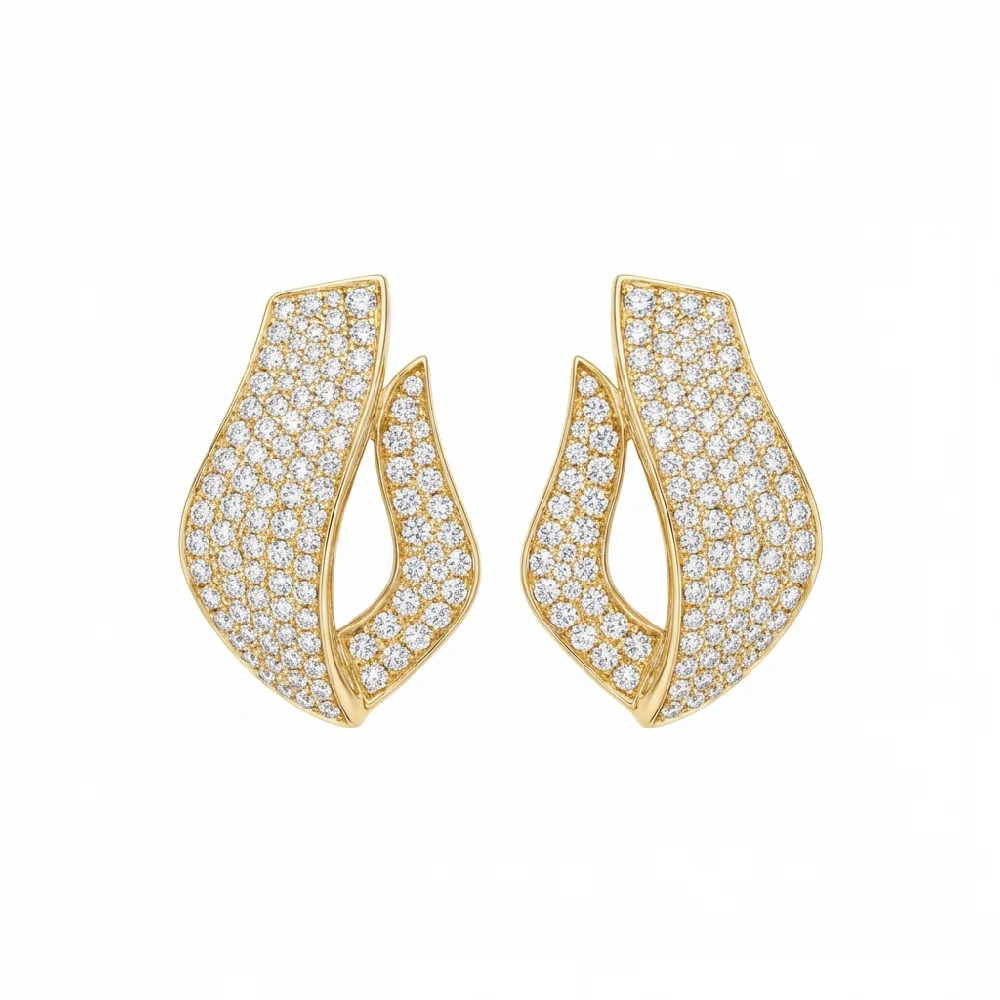 Harry Winston HW Logo sieraad met diamanten en witgoud