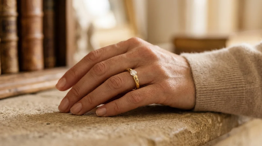 Zwaar beveiligde kluisdeur waarachter Niessing Spannring sieraden veilig opgeborgen liggen