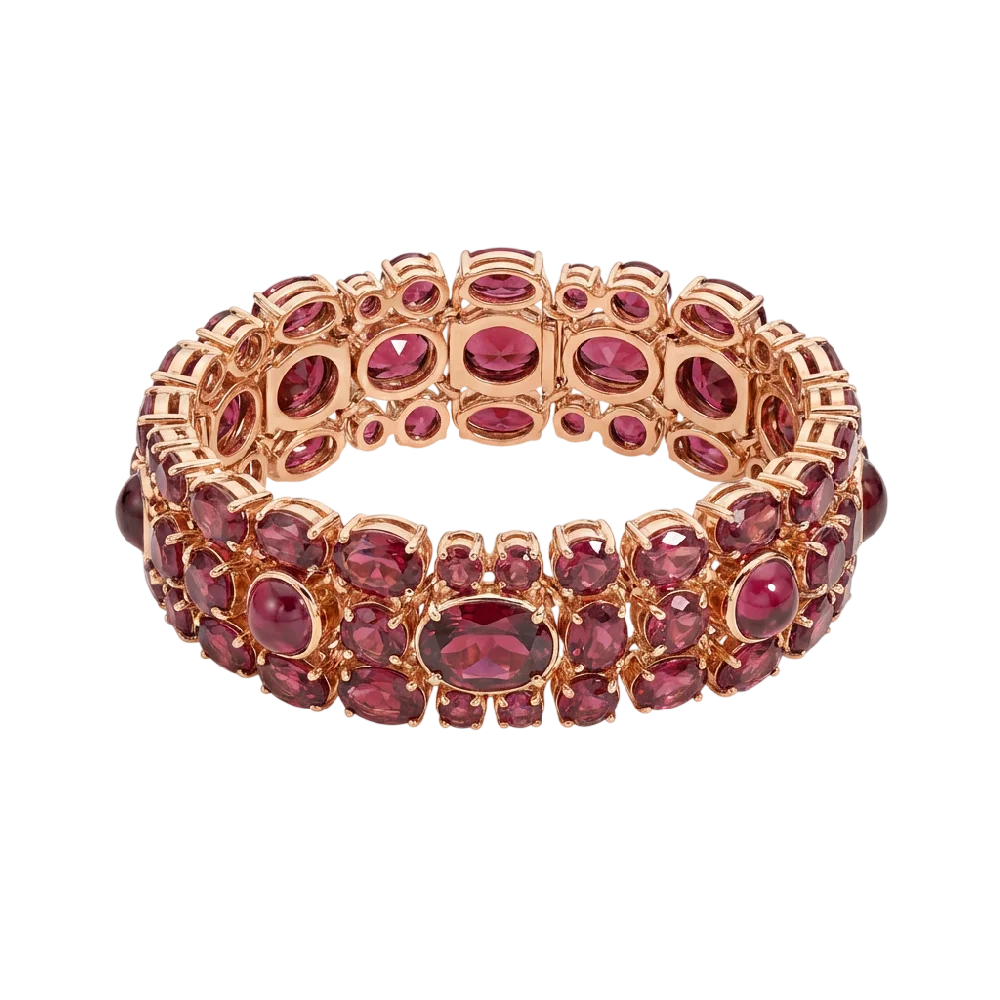 Pomellato Nudo ring met blauwe topaas en diamanten