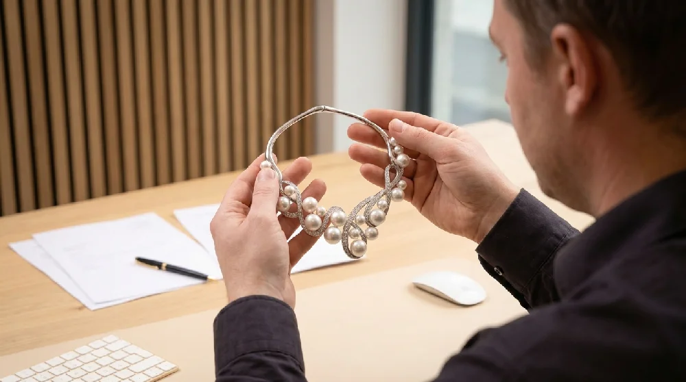 Tasaki Atelier Tasaki High Jewelry sieraad wordt getaxeerd