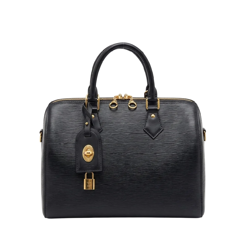 Close-up van een Louis Vuitton Alma PM tas in monogram canvas