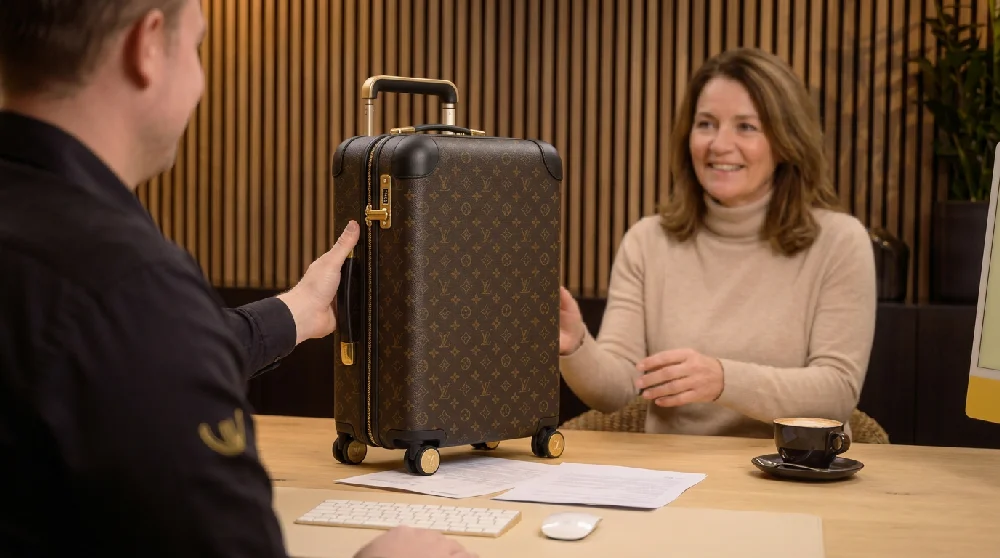 Online aanvraagformulier voor het verpanden van luxe goederen