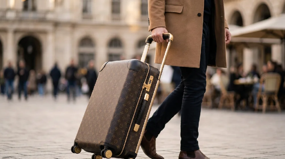 Beveiligde opslagruimte voor luxe goederen zoals een Louis Vuitton Horizon 55 (Koffer)