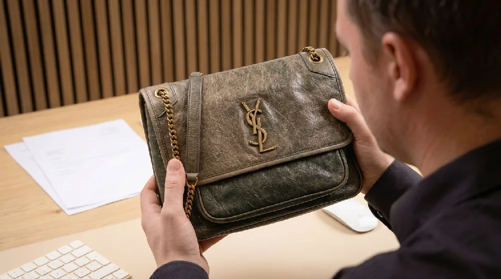Afspraak inplannen voor waardebepaling Yves Saint Laurent Niki Medium tas