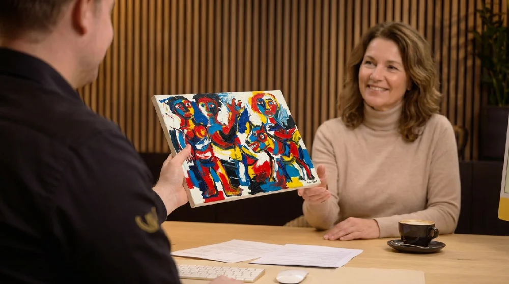 Aanvraagformulier invullen voor Karel Appel kunstwerk