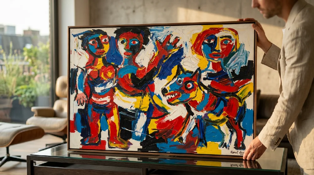 Karel Appel kunstwerk veilig bewaren via verpanden