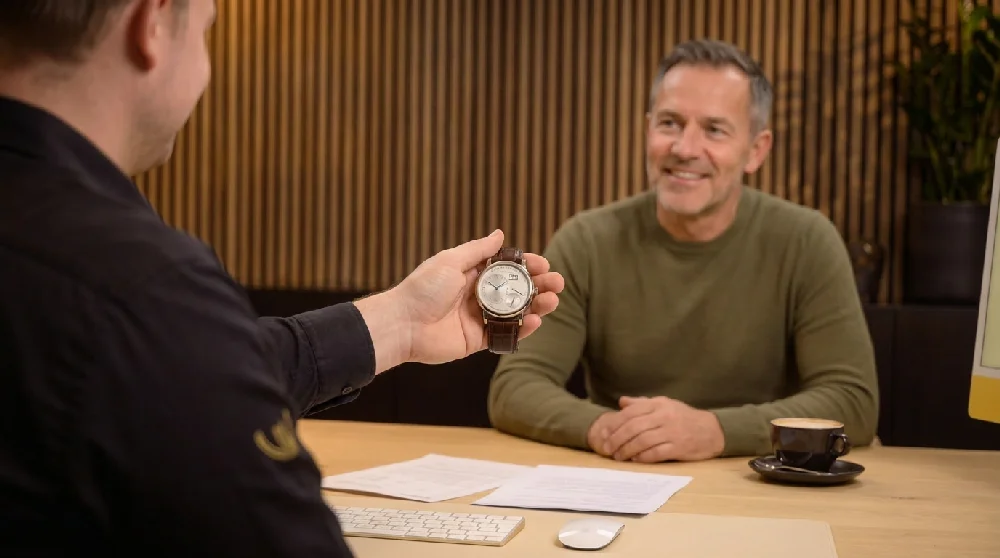 Online formulier invullen voor taxatie van een horloge