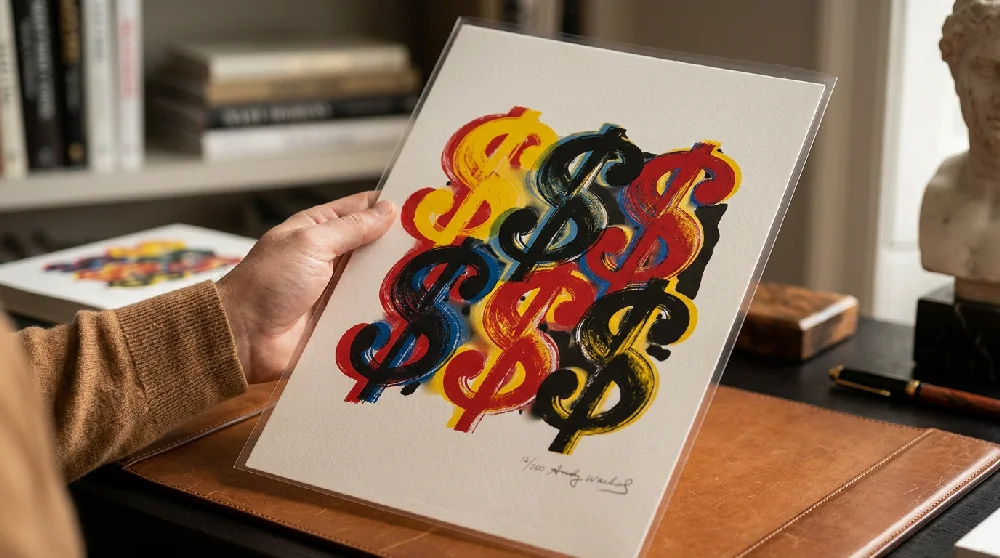 Veilige opslag van een Andy Warhol Screen Prints zeefdruk