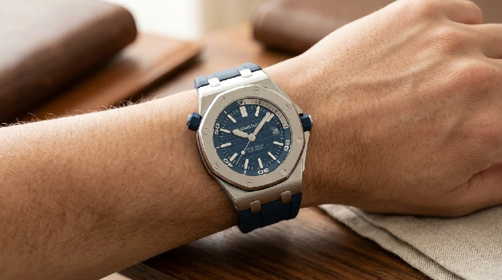 Audemars Piguet Royal Oak Offshore veilig opgeborgen in een kluis