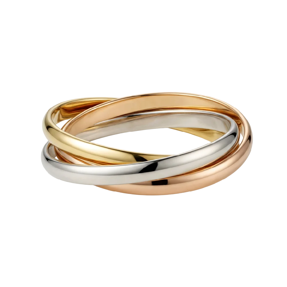 Cartier Trinity ring met drie gouden banden
