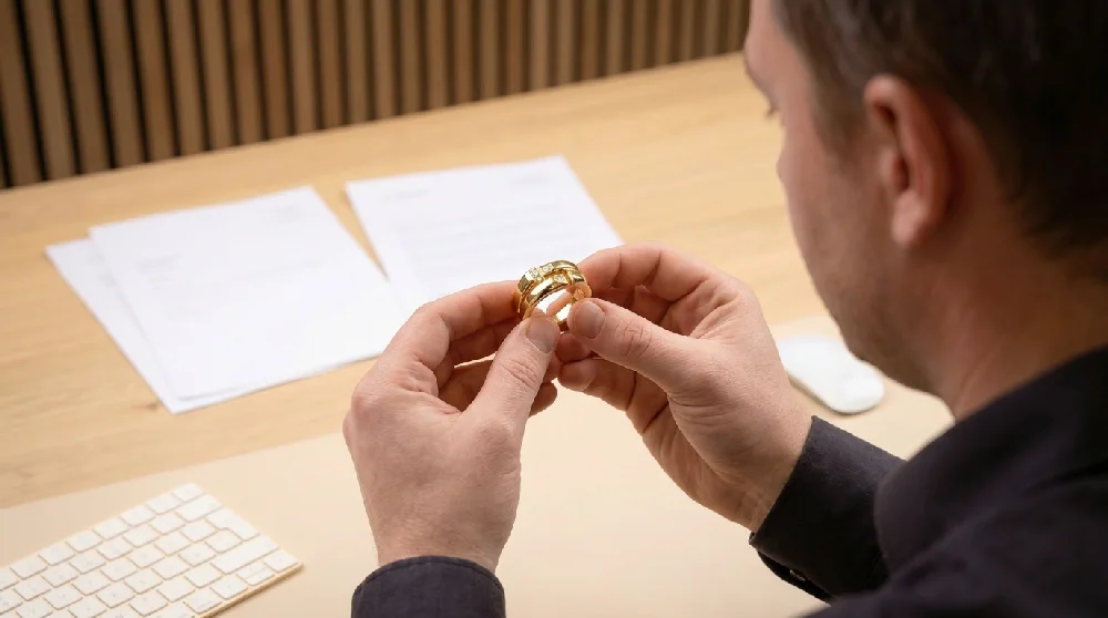 Expert beoordeelt Cartier Clash de Cartier sieraad op locatie