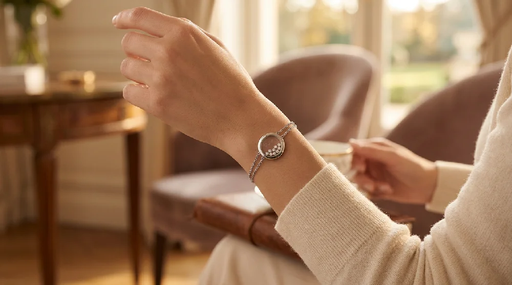 Chopard Happy Diamonds sieraad veilig opgeborgen in een luxe doos.