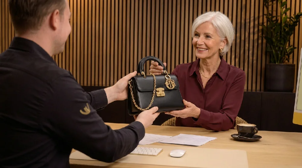 Aanvraagformulier invullen voor Dior tas