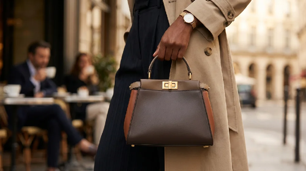 Luxe Fendi tas veilig opgeborgen als onderpand