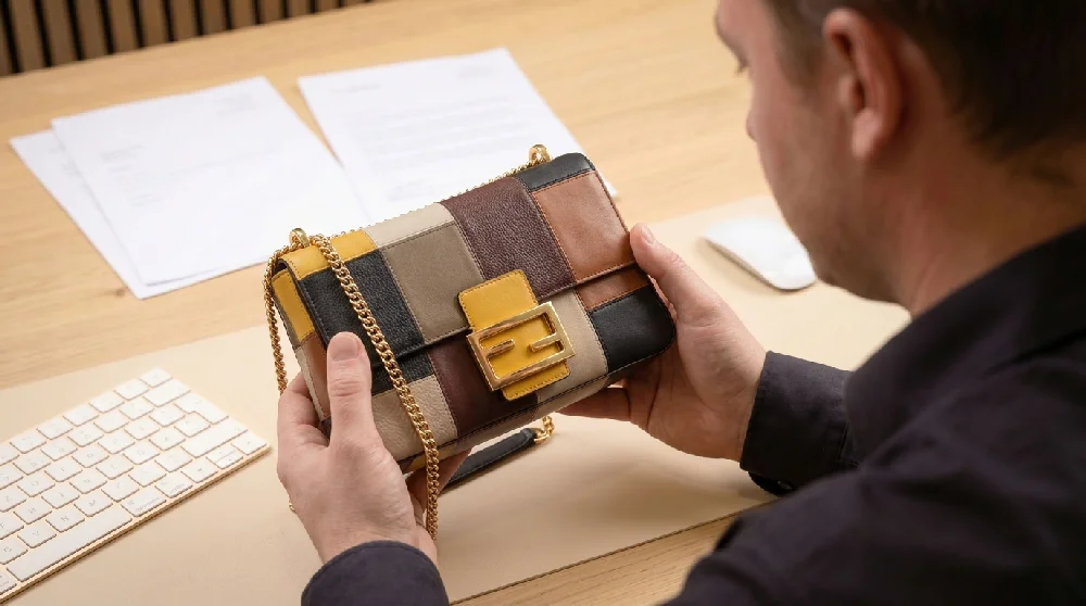 Taxatie en beoordeling van een luxe Fendi schoudertas