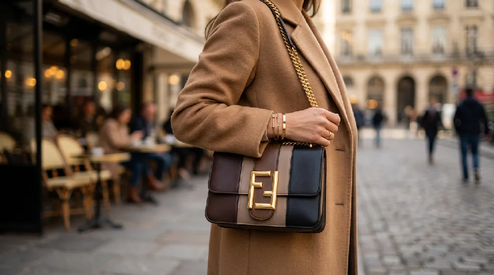 Luxe Fendi First handtas veilig opgeborgen