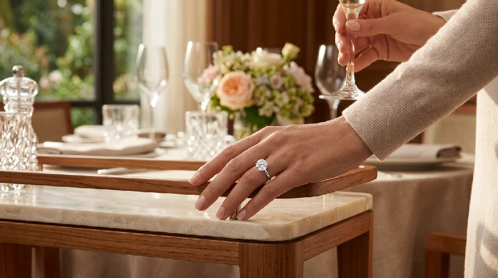 Veilige opslag van een kostbare Graff Solitaire ring