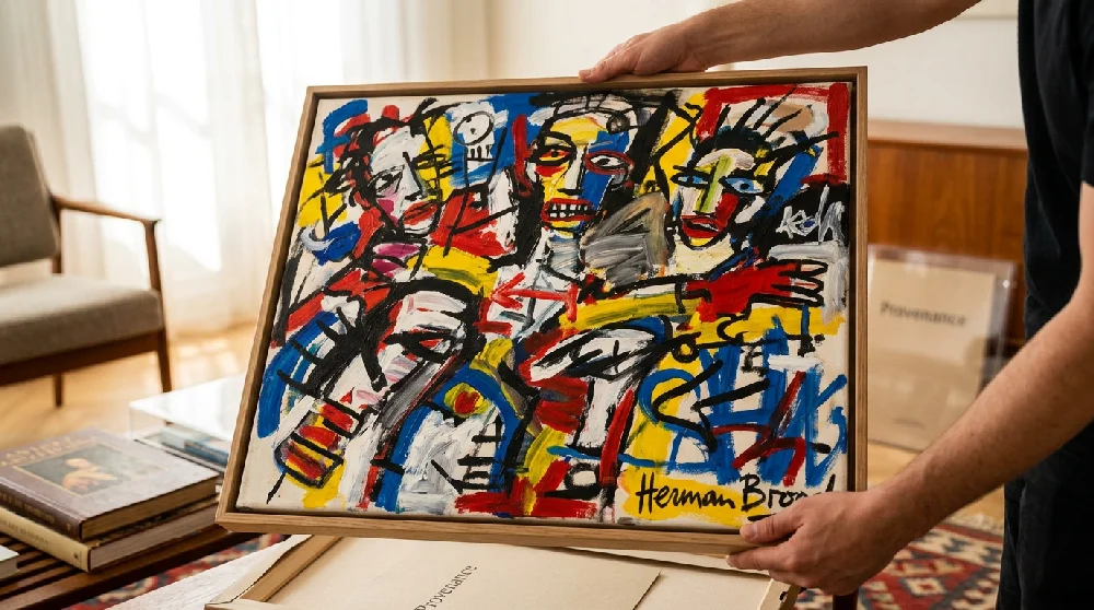 Veilige opslag voor een waardevol schilderij van Herman Brood