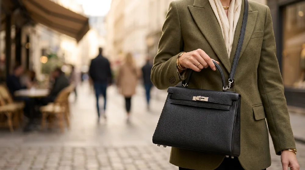 Hermès Kelly tas veilig opgeborgen bij Vandaag Verpanden