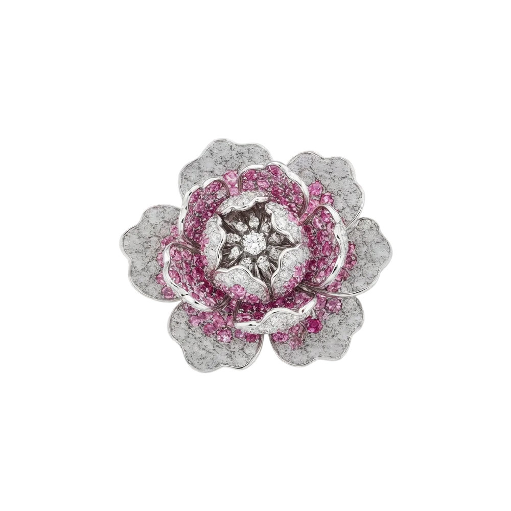 Van Cleef & Arpels High Jewelry Flora sieraad met diamanten