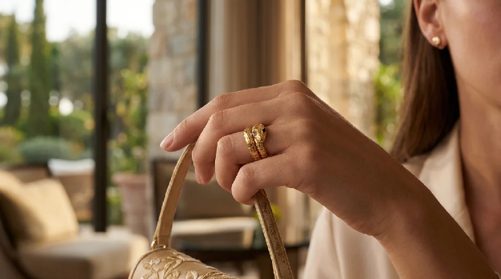 Beveiligde kluis met luxe sieraden