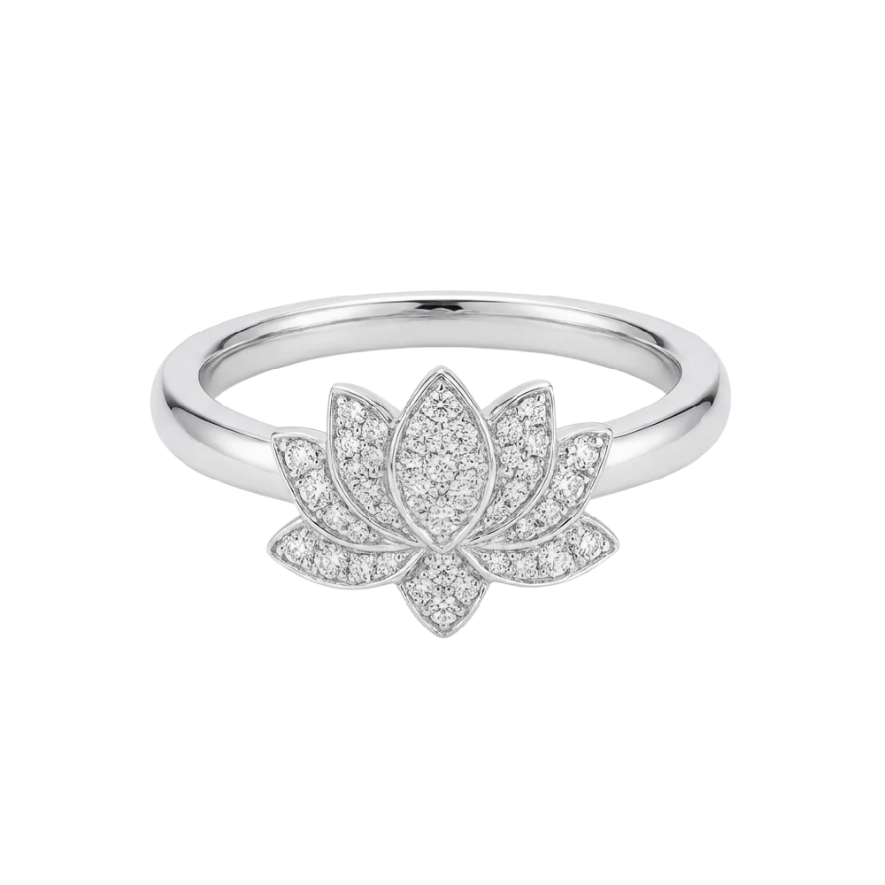 De Beers Enchanted Lotus sieraad met diamanten