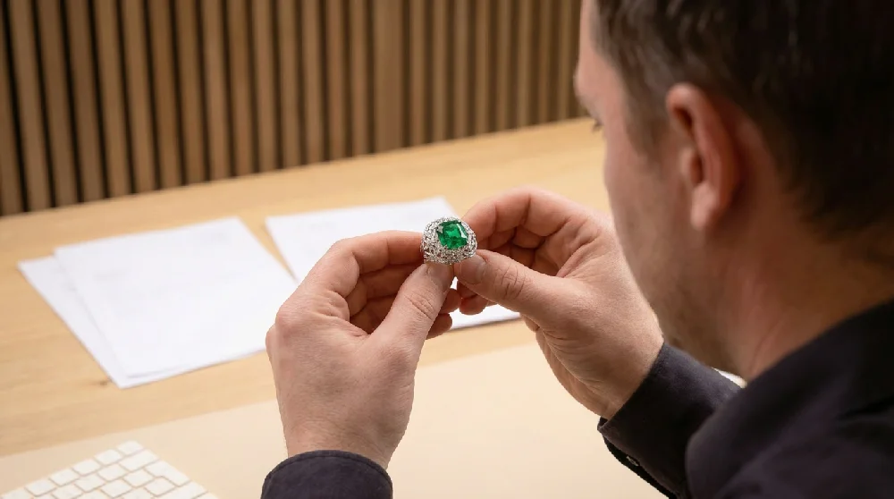 Expert van Vandaag Verpanden taxeert een Fabergé Colours of Love ring