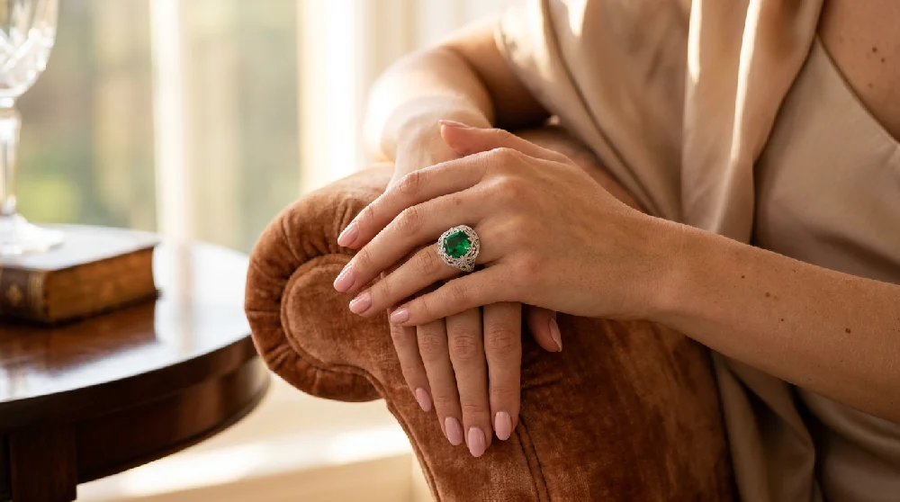 Fabergé Colours of Love ring veilig opgeborgen in een kluis