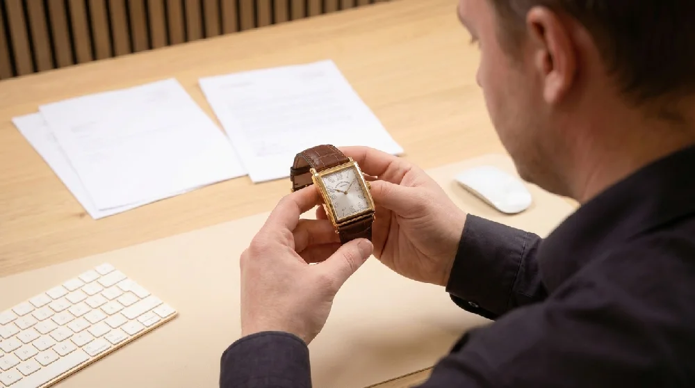Handen schudden bij een bureau, zakelijke afspraak.