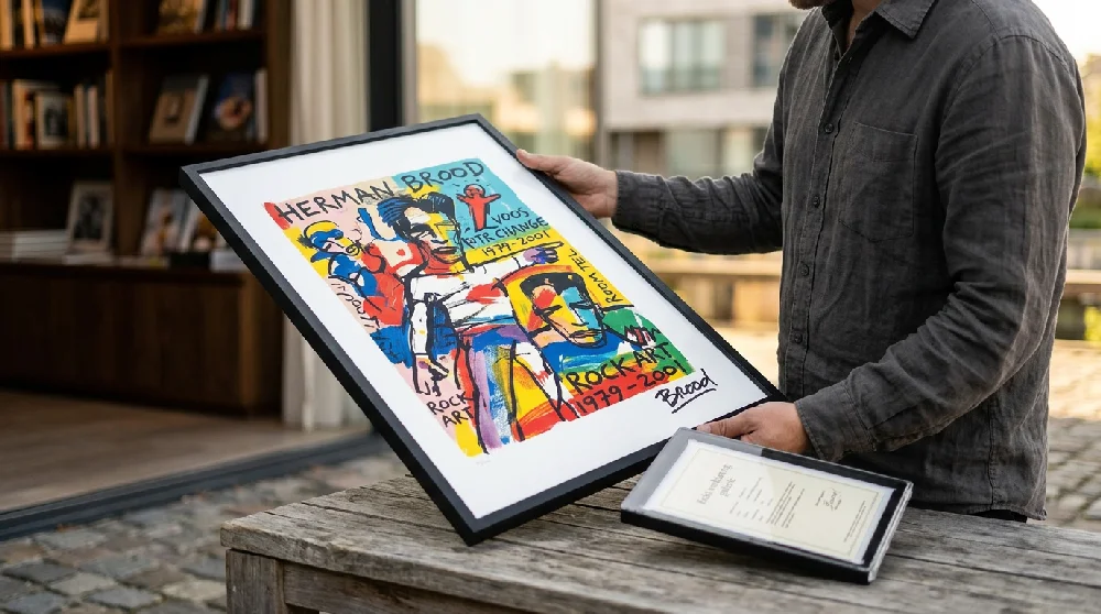 Beveiligde opslagruimte voor kunstwerken zoals Lithografie & Overig Grafiek.