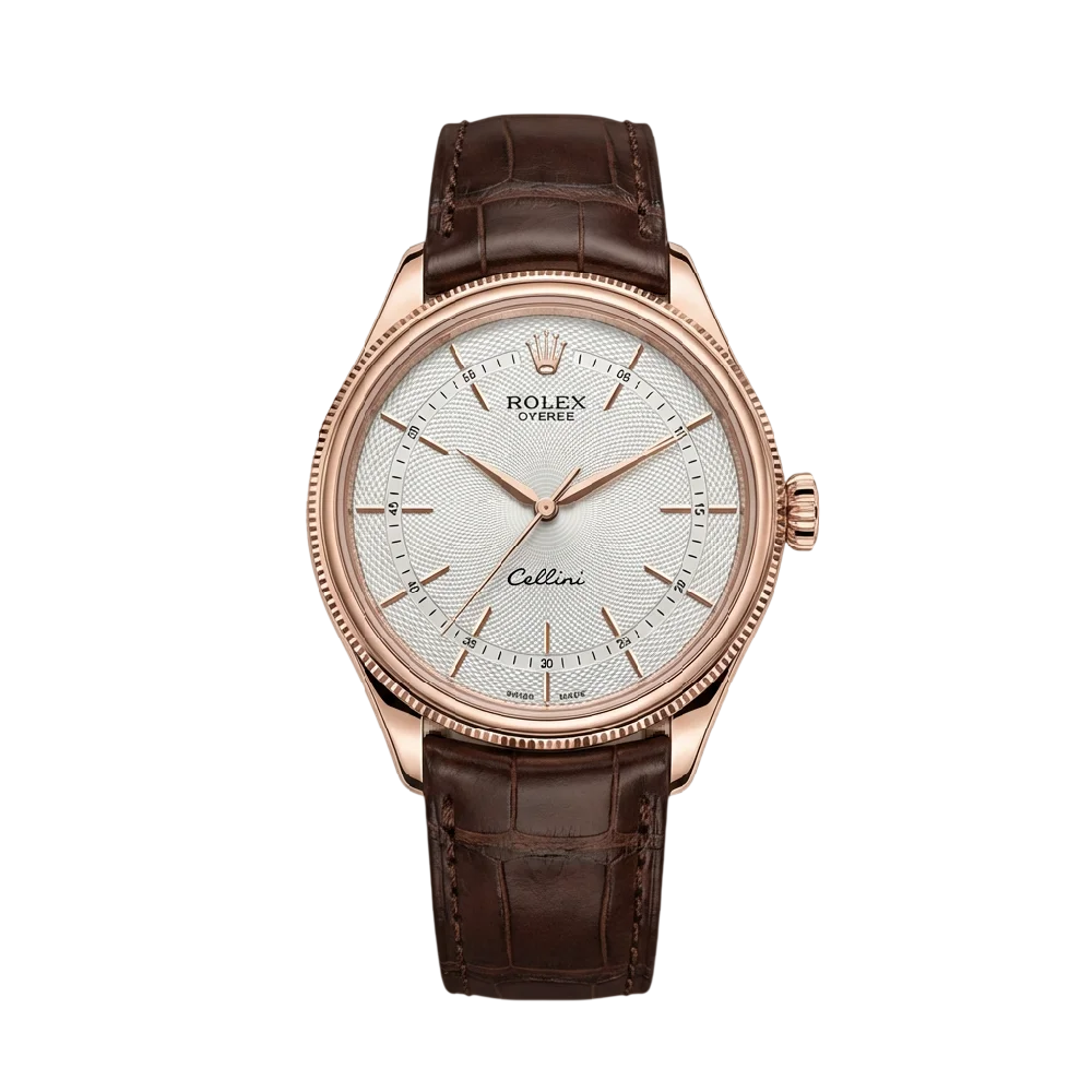 Exclusief gouden Rolex Cellini horloge met lederen band