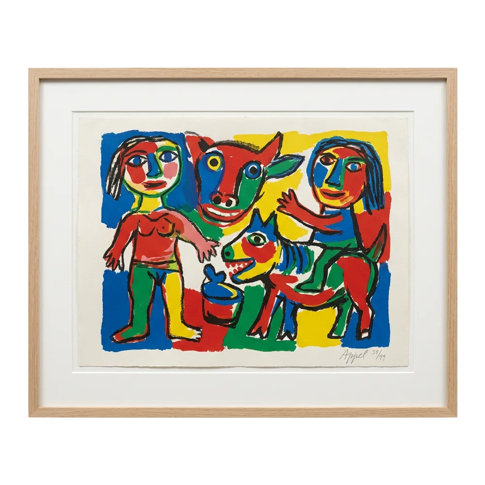 Karel Appel grafiek en print op papier