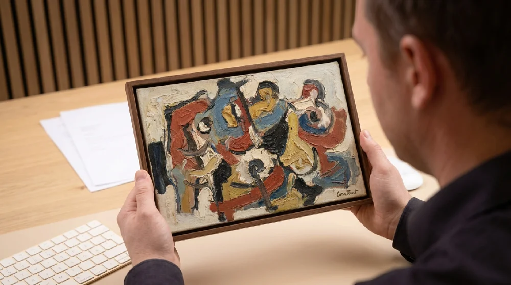 Taxatie van een kunstwerk door een expert