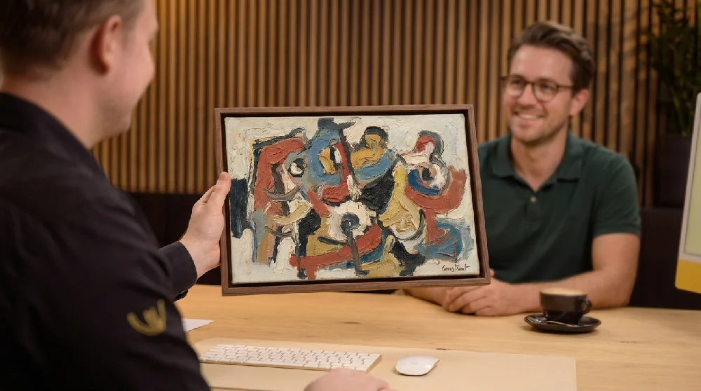 Aanvraagformulier invullen voor kunst verkoop