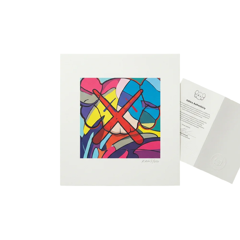 Exclusieve KAWS print kunstwerk in strakke lijst