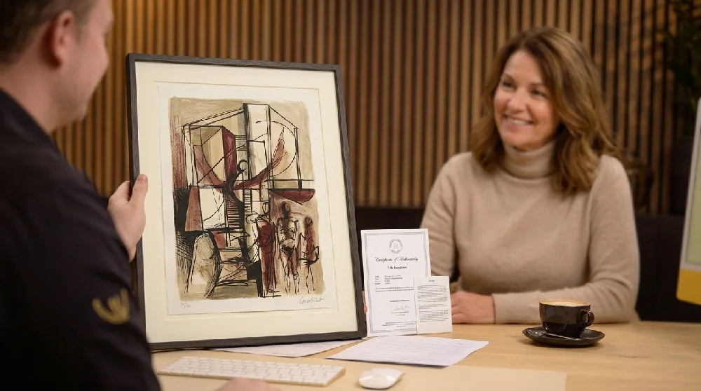 Aanvraagformulier voor verkoop van Constant Nieuwenhuys Grafiek