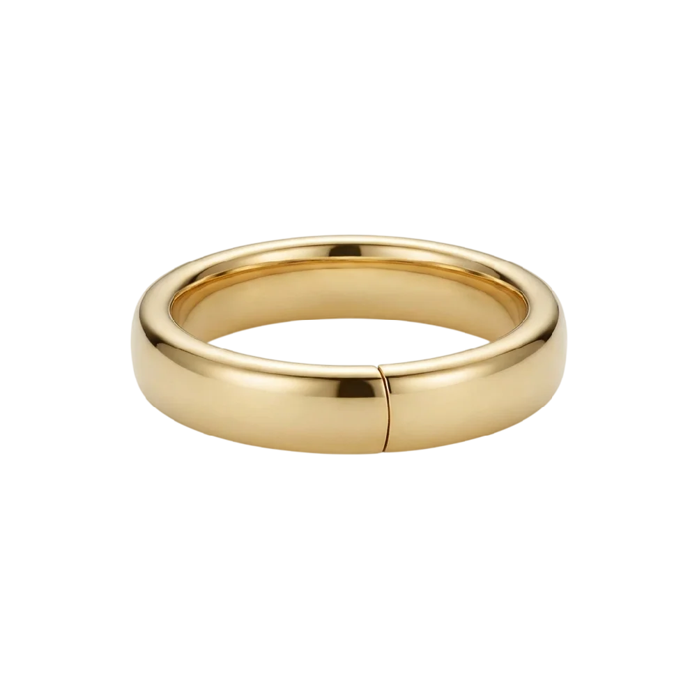 Niessing Magnetring goud met verwisselbare edelsteen op achtergrond