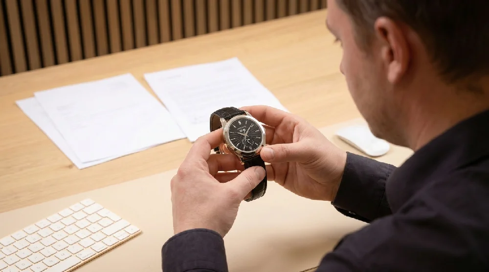 Taxatie van een Patek Philippe Annual Calendar horloge op locatie