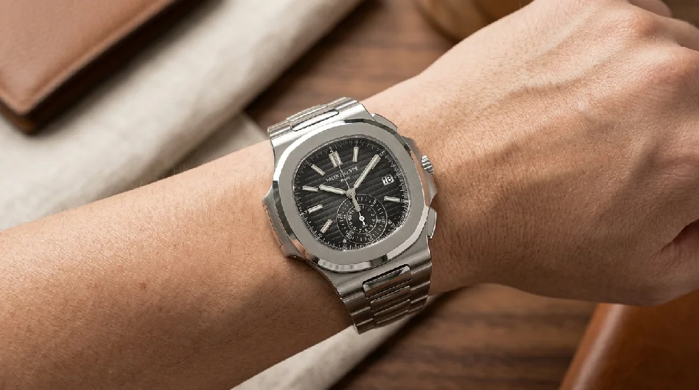 Patek Philippe Nautilus horloge veilig opgeborgen