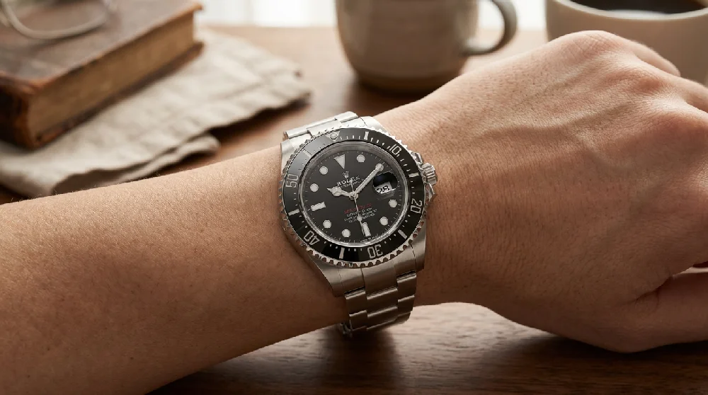 Rolex Sea-Dweller horloge veilig opgeborgen als onderpand