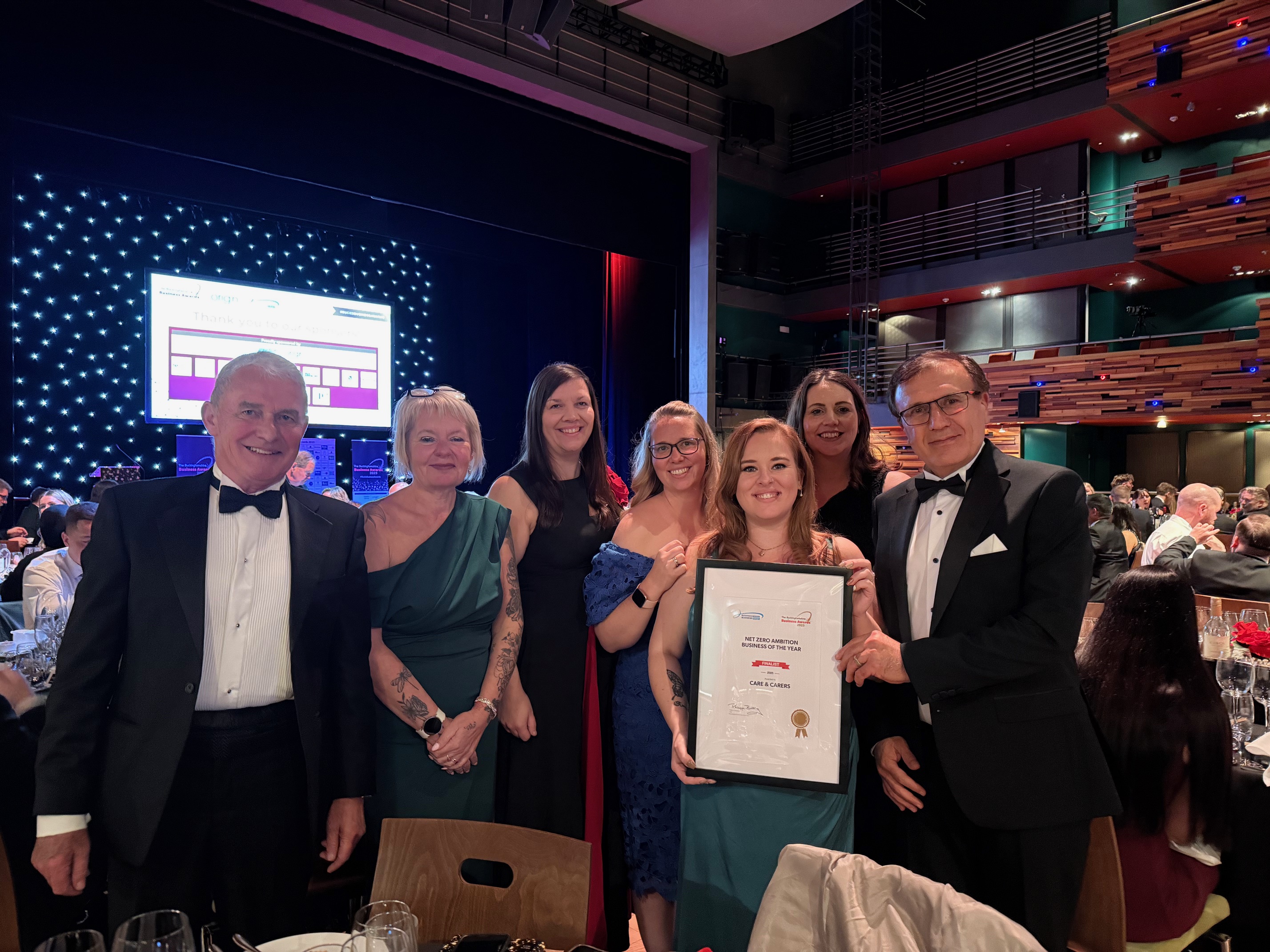 Care & Carers Recognised for Net Zero Ambition
